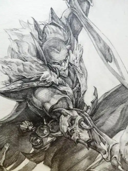 我辅助的可好?腥红之月~派克真爱手绘#血港鬼影#派克#lol#英雄联盟