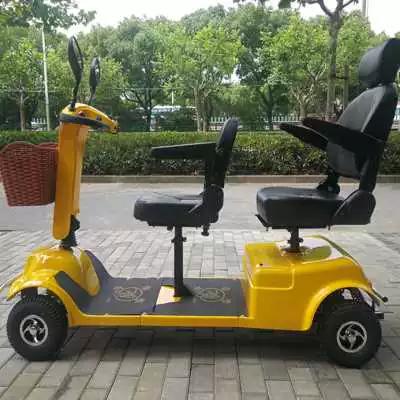 厂销上海强劲力老人代步车四轮电动残疾人老年助力车接孩子带棚品