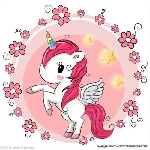 彩虹独角兽简笔画可爱独角兽头像简笔画梦幻独角兽简笔画颜色紫色