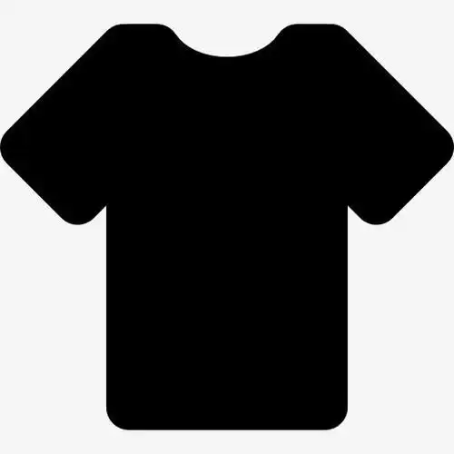 t恤黑色剪影图标