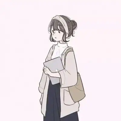 小众简约耐看的手绘情侣头像图片