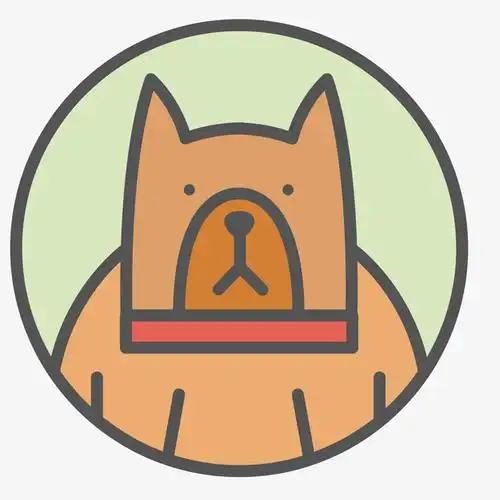 卡通圆形宠物标签设计