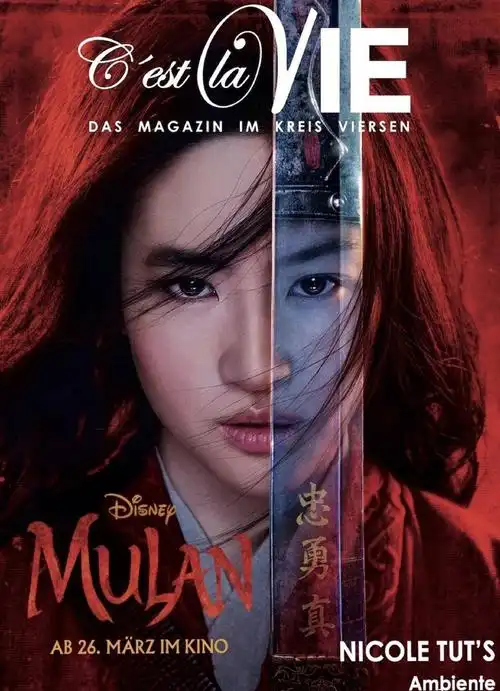 刘亦菲《花木兰》国际杂志上不停,风头强劲直追当年"国际章"