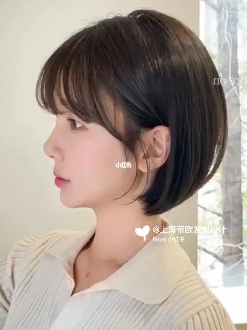 韩系挂耳短发女生短发发型推荐轻松驾驭