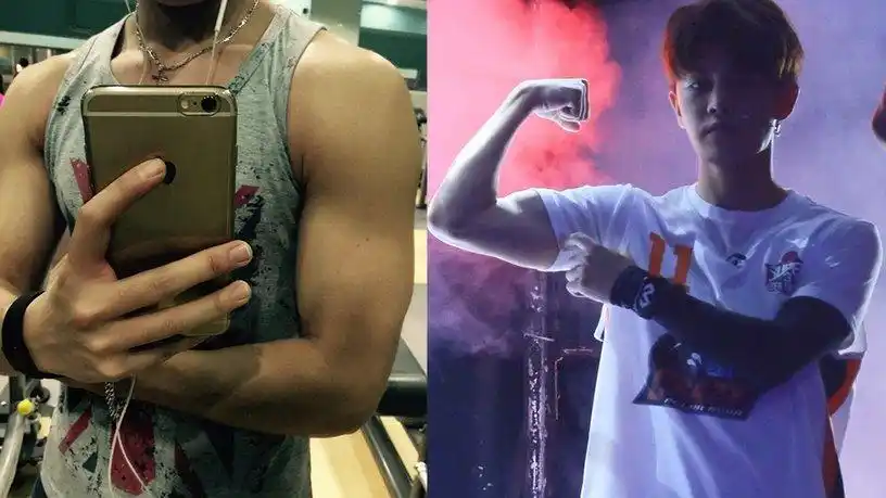 还有最近嘲的点是那件肌肉服,想要肌肉他不是练不出来大家可以关注一