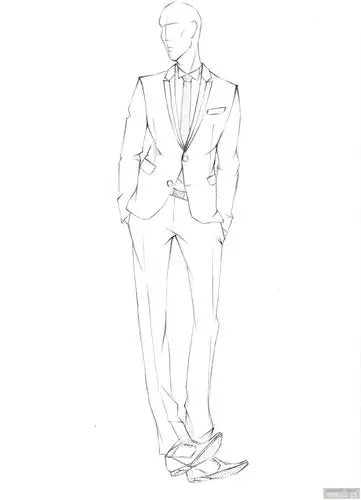男装效果图-服装画/服装设计手稿 - 穿针引线服装论坛