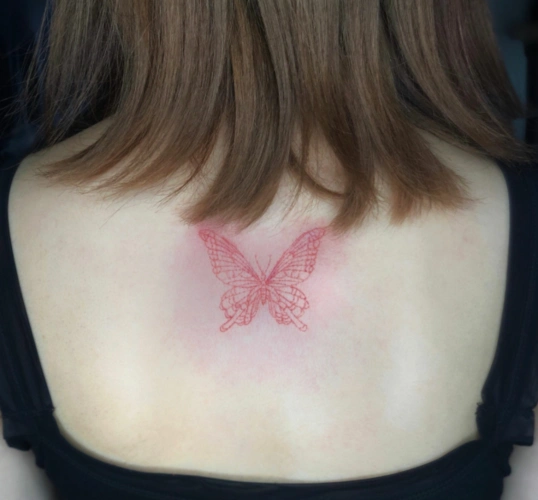 蝴蝶纹身图案女2020最火蝴蝶纹身图9