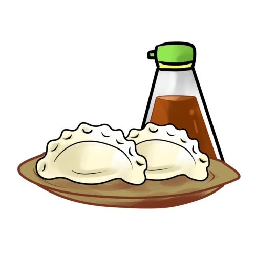 水饺手绘图片大全