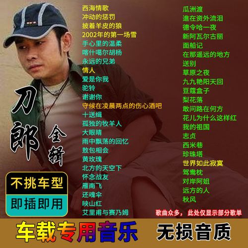刀郎经典老歌歌曲合集收录车载cd音乐精选无损黑胶唱片光盘合集