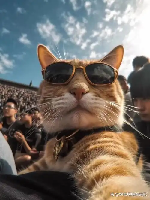 这些猫咪小墨镜戴得真时尚,泰裤辣!