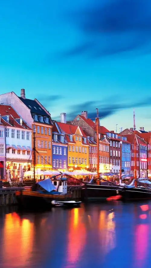 丹麦哥本哈根,风景-手机壁纸