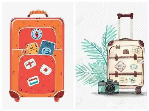 美术教程——有趣的行李箱