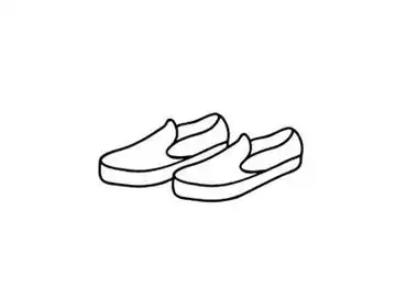 一双鞋子简笔画 - 简单简笔画