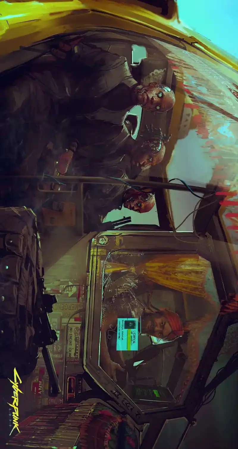 赛博朋克2077 #高清壁纸 #原画  - 抖音