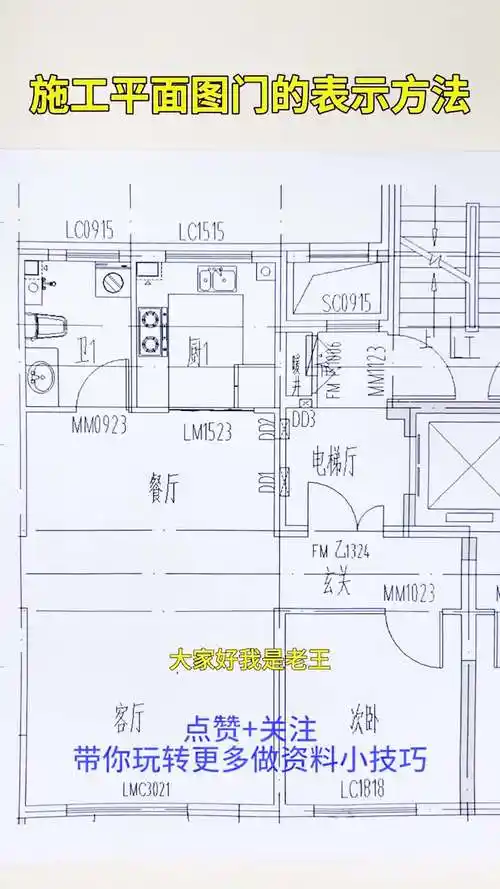 施工平面图门的表示方法