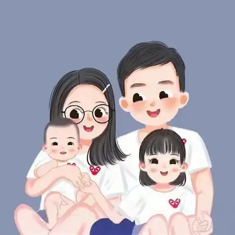 微信一家四口全家福头像 微信头像图片大全 -【爱个性】