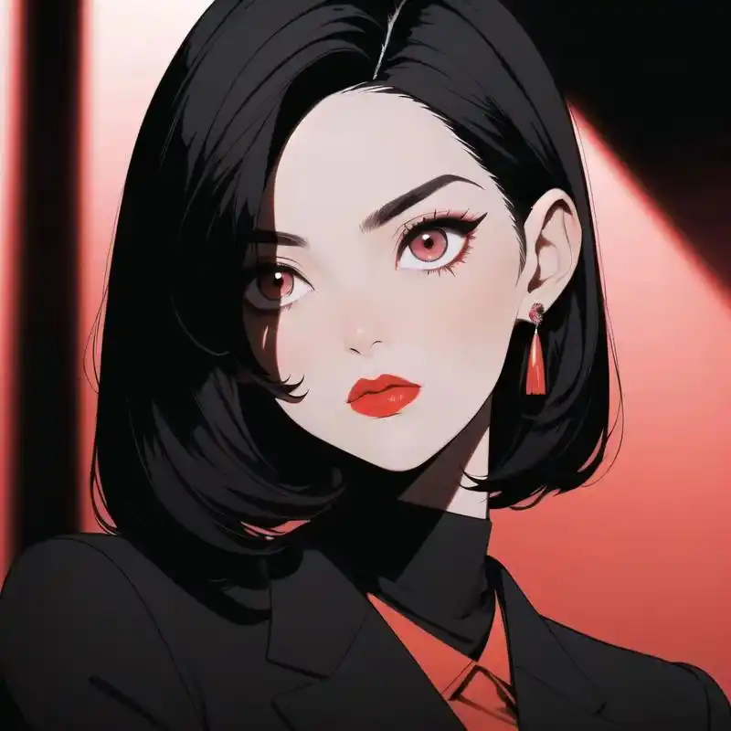 旧漫头像|超a短发穿西装的高冷御姐