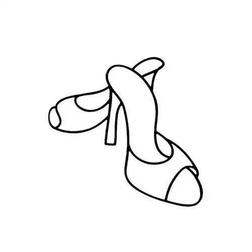 美女高跟鞋的画法高跟鞋简笔画图片画一双女士凉鞋简笔画如何画女孩