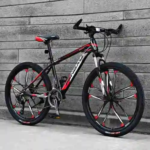 新款成人26寸21变速山地自行车双碟刹前后减震越野公路车男女学生