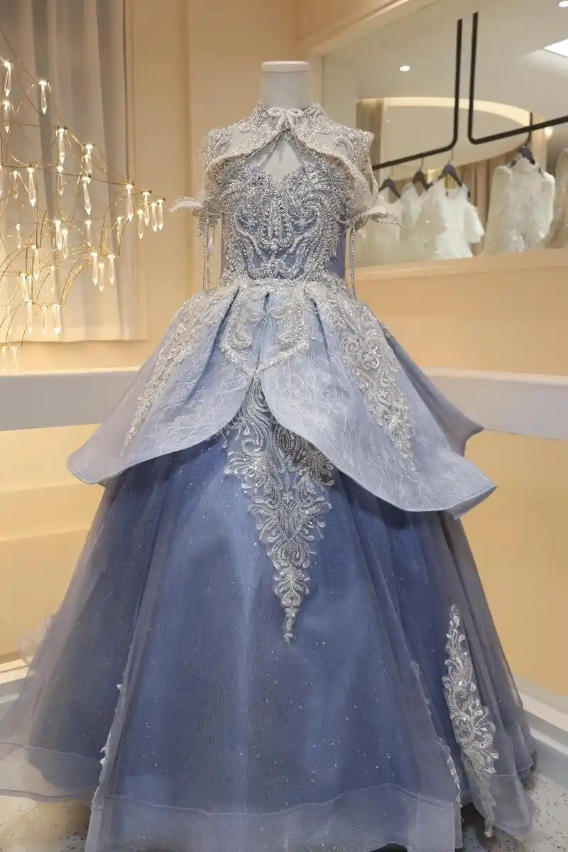 原创设计高定礼服系列【挚约】承袭ming一贯宫廷华丽质感薄 - 抖音