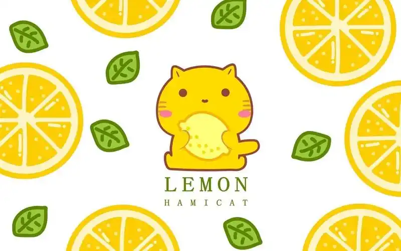 柠檬哈咪猫卡通图片壁纸