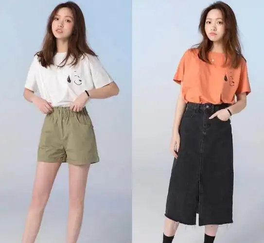 春夏t恤的n种搭法清新简约又青春时尚一周穿搭不重样