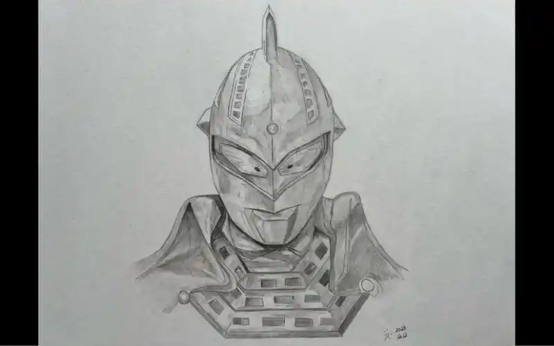 【手绘/绘画过程】手绘赛文奥特曼,纪念赛文奥特曼55周年!