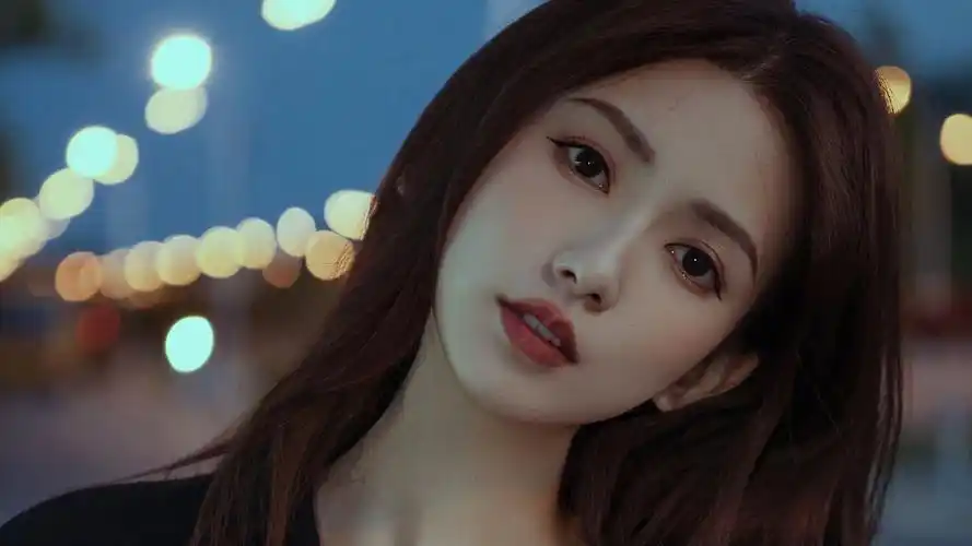 夜色长发美女-美女壁纸 - 壁纸之家