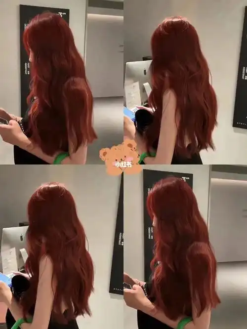 有生之年必染发色"珊瑚红棕色"|||78雾棕红色也是一个很甜美的发色