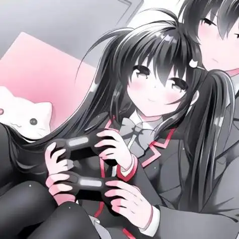 qq动漫情侣头像可爱萌,1%的乐观在支撑着我