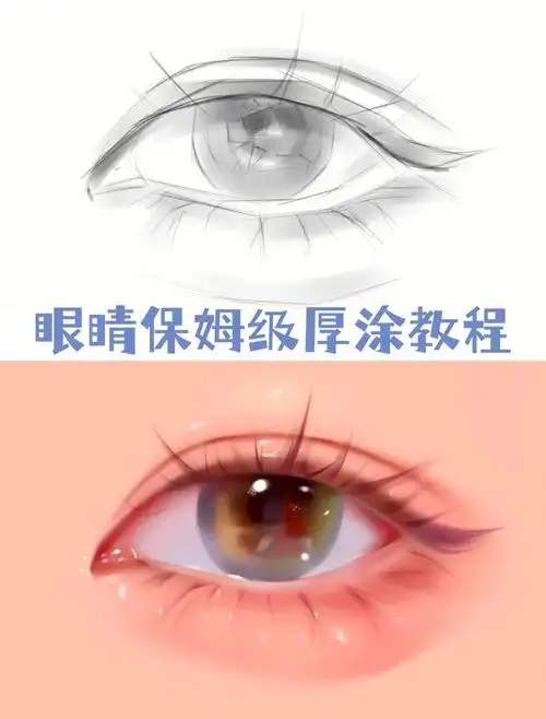 眼睛怎么画详细教程