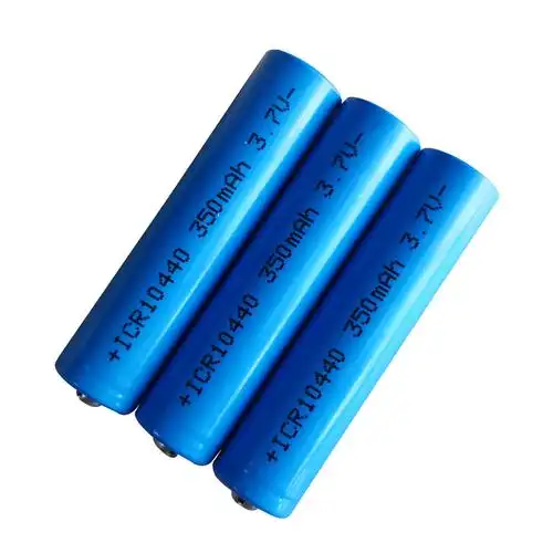 复来能源10440锂电池 350mah 3.7v 平帽尖帽手电筒电池 厂家直销