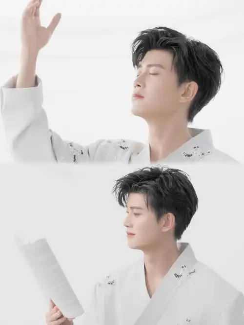 东方美学镜头下的任嘉伦#@任嘉伦allen白西装造型加上怼脸高清眼神杀