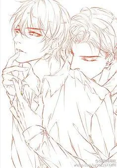 动漫双人简笔画