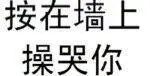 按在墙上操哭你