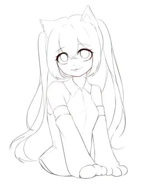 上色画法 想画踩奶来着 感觉有点不好琢磨#绘画  #板绘  #初音未来