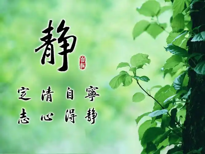 "静"字桌面壁纸
