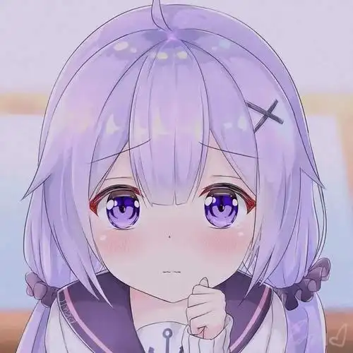 少女动漫头像可爱甜美十二星座处女座(温柔梦幻紫色治愈系女生动漫