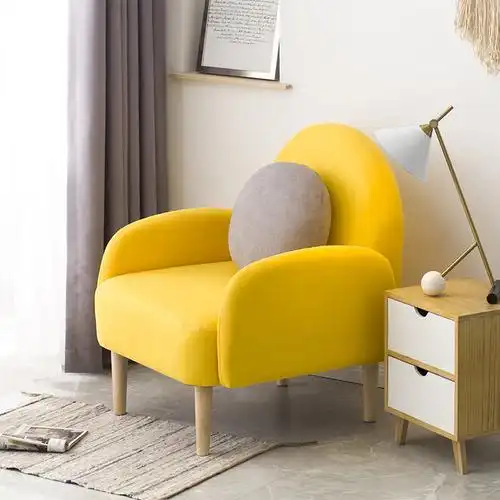 北欧单人懒人沙发卧室休闲椅小户型现代简约客厅小沙发椅阳台椅子