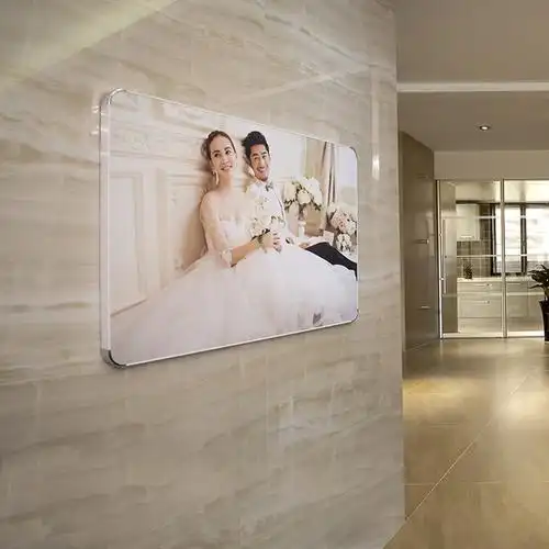 20-40寸拉米娜挂墙版画 婚纱照放大制作水晶相框照片放大相片制作