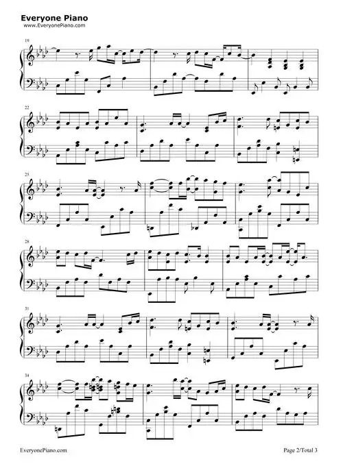 等你下课-周杰伦五线谱预览2