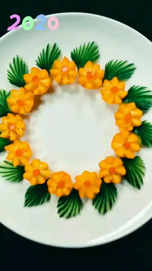 果蔬创意盘饰围边