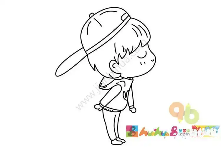 娃娃简笔画男孩