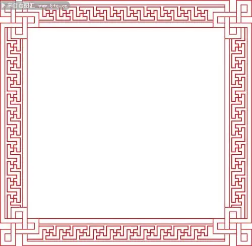 古典中式花纹边框图片素材