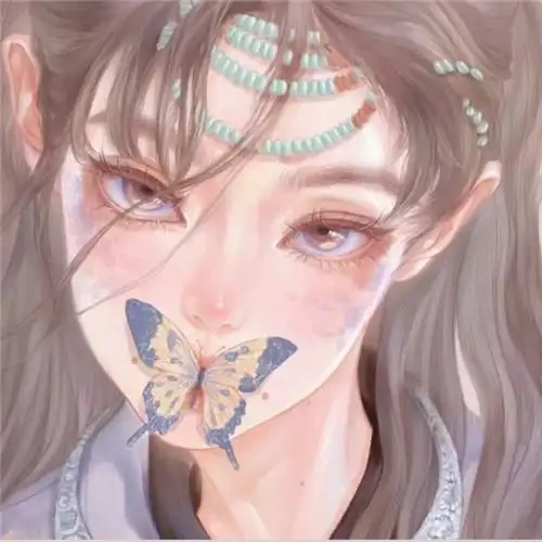 小众手绘插画女生头像 高清好看的手绘漂亮女生绝美仙气头像_女生动漫