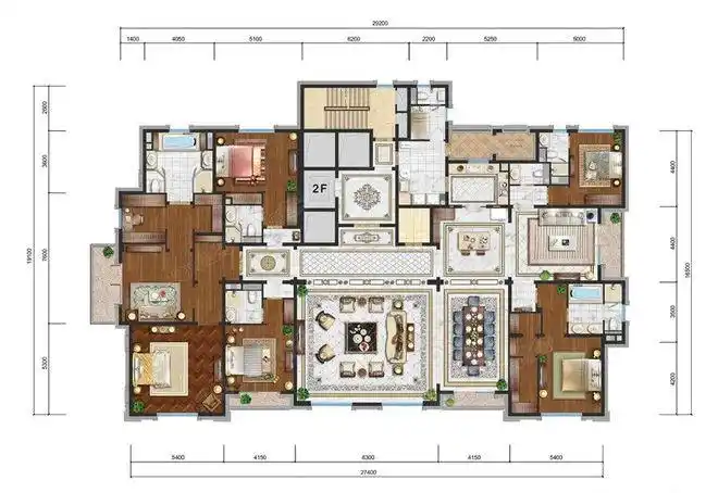 带你了解700平方的超级大平层的豪横布局不要犹豫直接刷卡