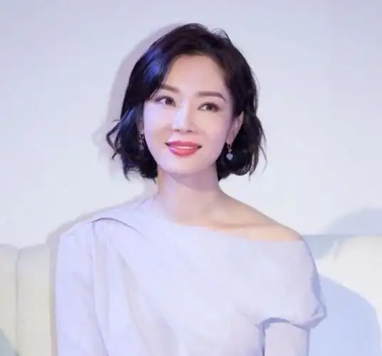 剪了短发以后的陈数能驾驭的                    这种发型也更能凸显