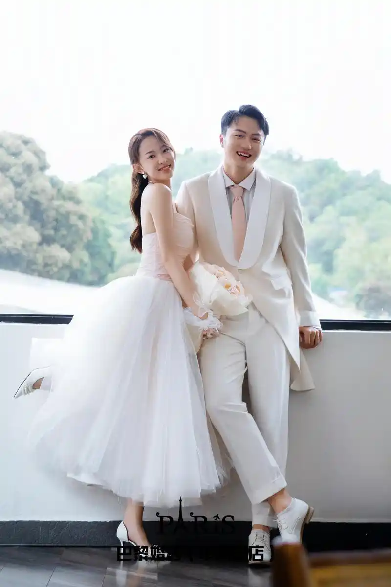 原创-高甜来袭|超爱这组韩式清新婚纱照