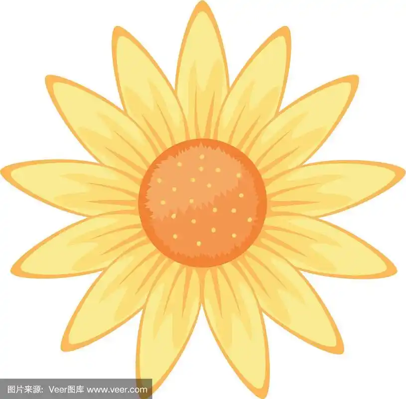 可爱的向日葵卡通
