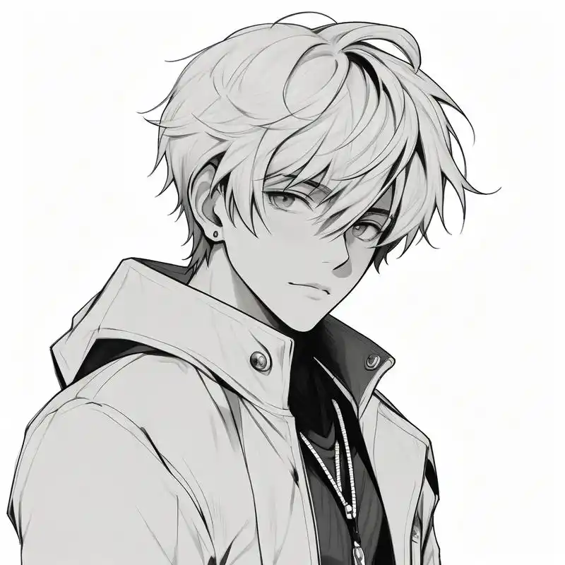 97黑白男生高冷气质头像97